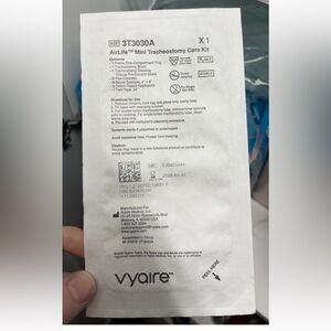 Vyaire AirLife Mini Tracheostomy Care Kit — White Medical Packaging